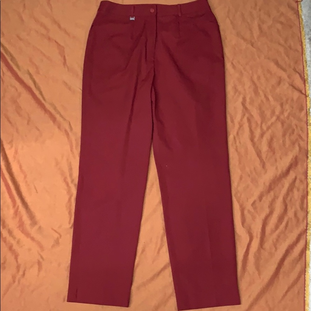 Valentino Dark Red Slacks